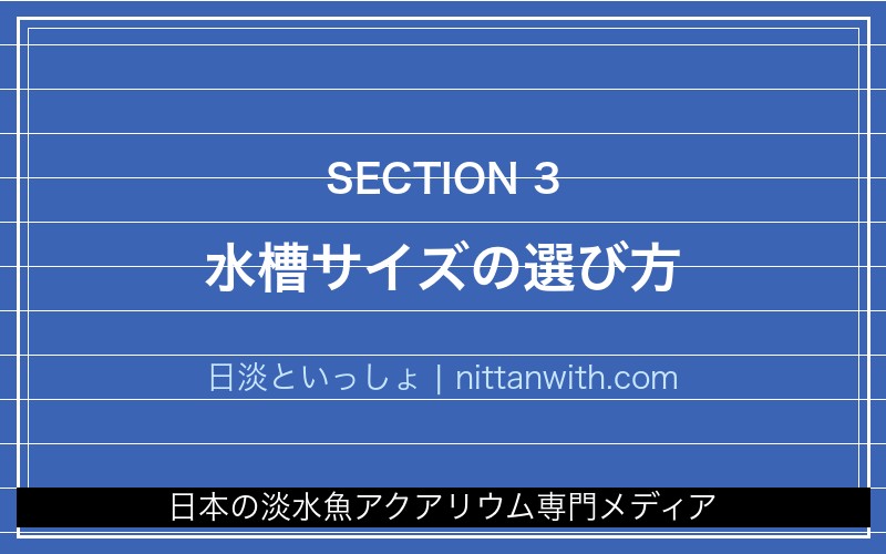水槽サイズの選び方