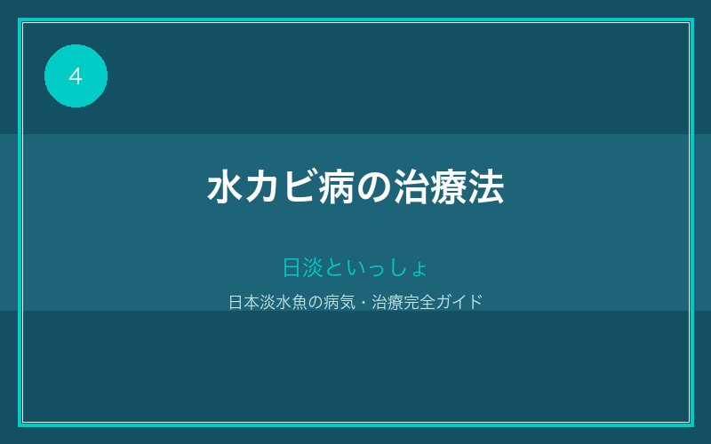 水カビ病の治療法