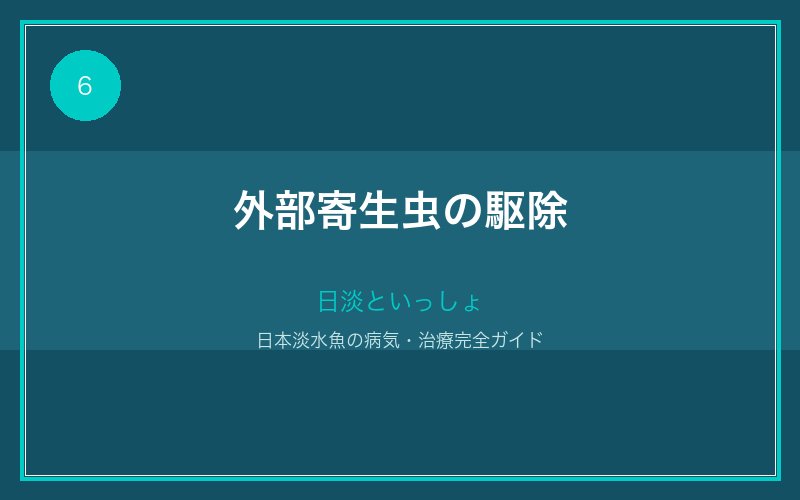 外部寄生虫の駆除