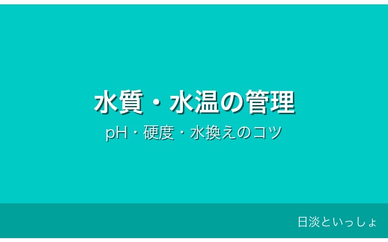 コイの水質・水温管理