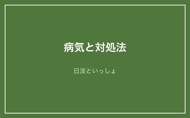 ムギツクの病気と対処法 - 日淡といっしょ