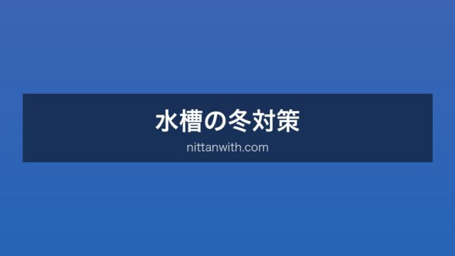 水槽冬対策
