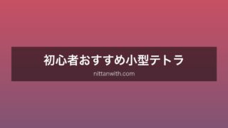 初心者向け小型テトラ