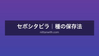 セボシタビラ保全解説