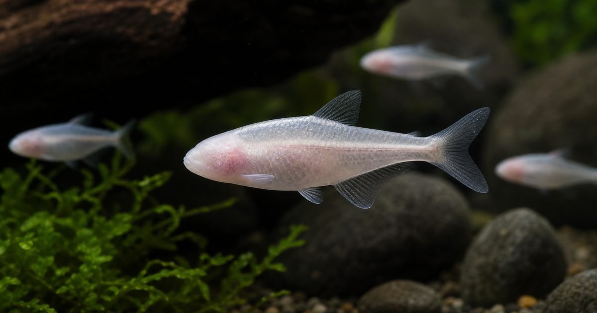 ブラインドケーブフィッシュ飼育完全ガイド｜目のない洞窟魚の不思議な生態と飼い方の要点を伝える淡水魚記事アイキャッチ画像