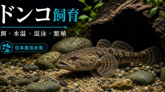 ドンコの飼い方・餌・かかりやすい病気・混泳・繁殖・通販について徹底解説！寿命は10年以上？！の要点を伝える淡水魚記事アイキャッチ画像