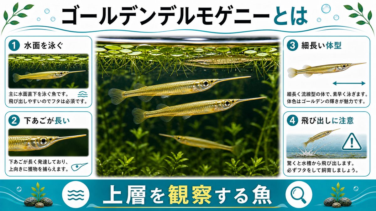 はじめにの要点をまとめた淡水魚飼育インフォグラフィック