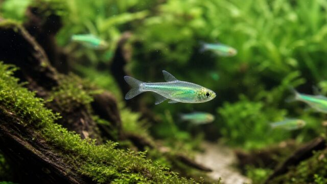 ミクロラスボラ・ブルーネオンの飼い方・餌・かかりやすい病気・混泳・繁殖・通販について徹底解説！の要点を伝える淡水魚記事アイキャッチ画像