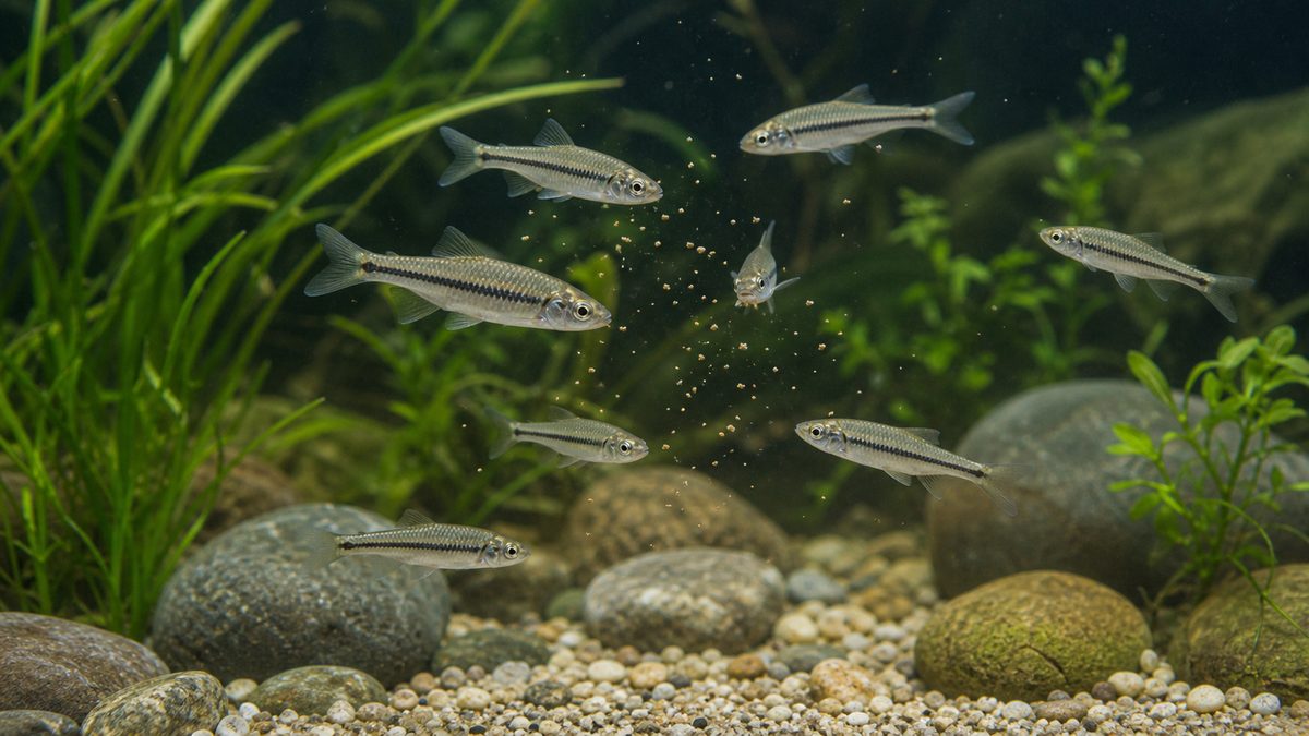 餌の与え方の要点をまとめた淡水魚飼育インフォグラフィック