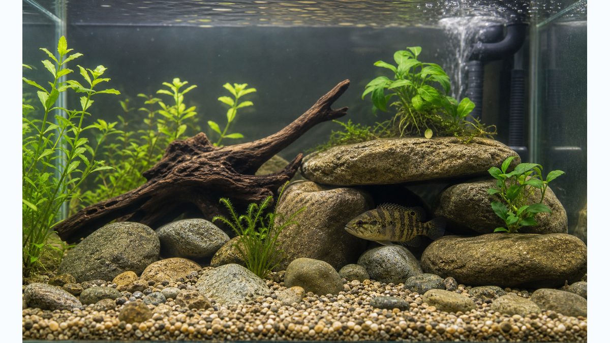 飼育に必要なものの要点をまとめた淡水魚飼育インフォグラフィック