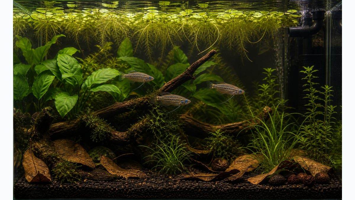ピグミーグラミーの飼育方法についての要点をまとめた淡水魚飼育インフォグラフィック