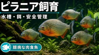ピラニアナッテリー飼育完全ガイド｜臆病な肉食魚の水槽・餌・噛みつき防止の要点を伝える淡水魚記事アイキャッチ画像