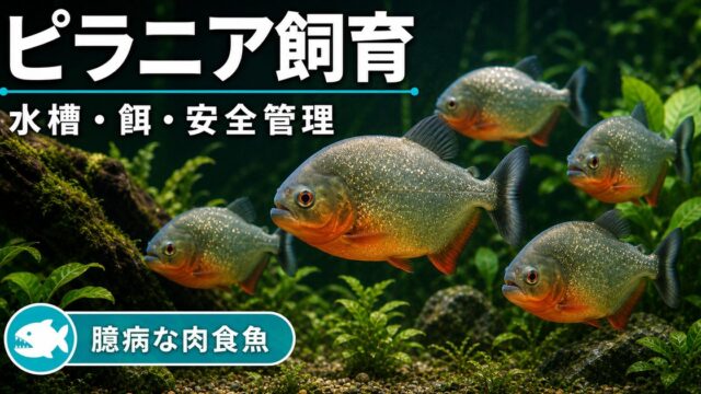 ピラニアナッテリー飼育完全ガイド｜臆病な肉食魚の水槽・餌・噛みつき防止の要点を伝える淡水魚記事アイキャッチ画像