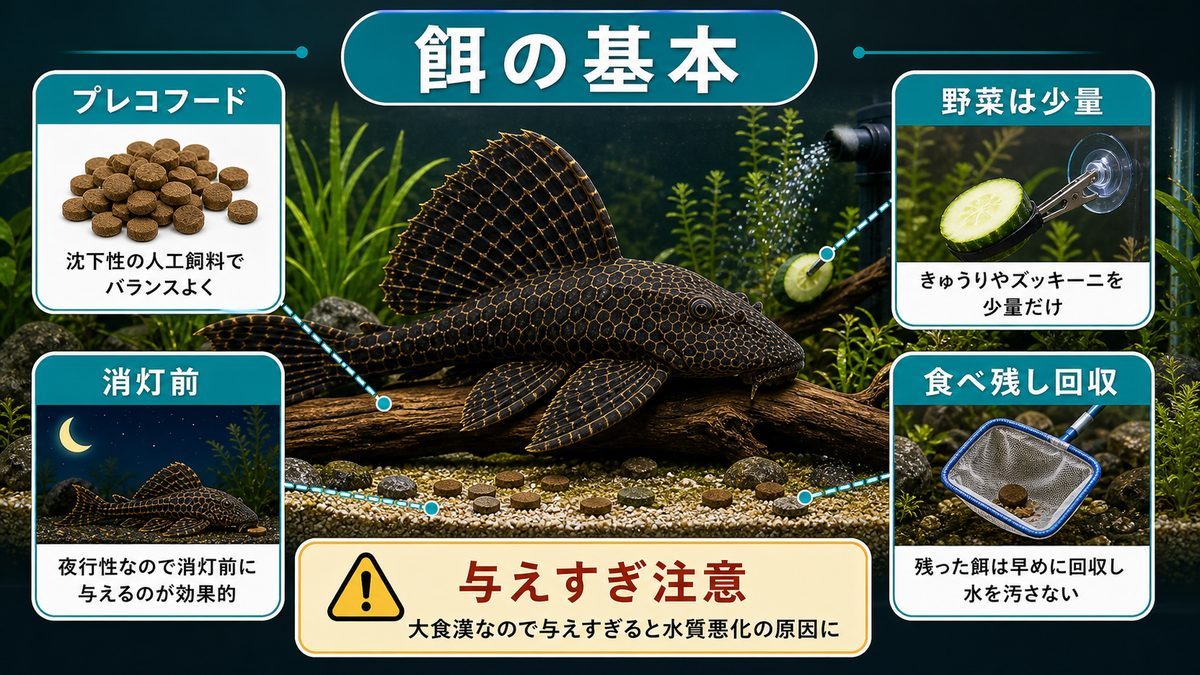 セルフィンプレコ飼育完全ガイド｜大型化する人気プレコの水槽・餌