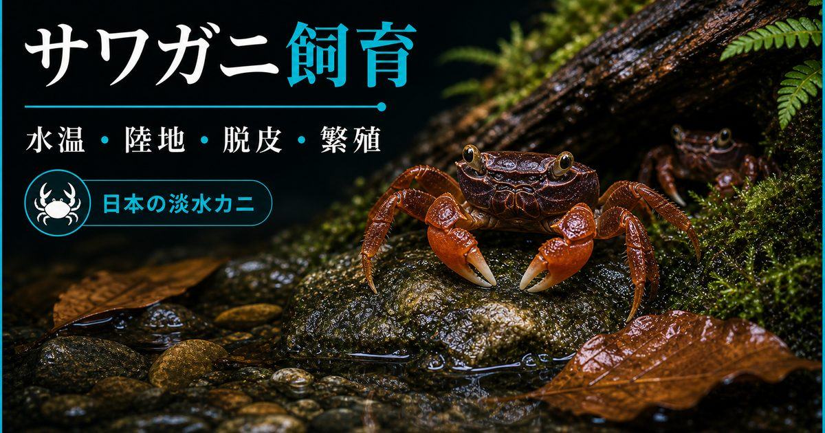 サワガニの特徴や飼育・繁殖方法・病気やケガについて徹底解説！【産卵