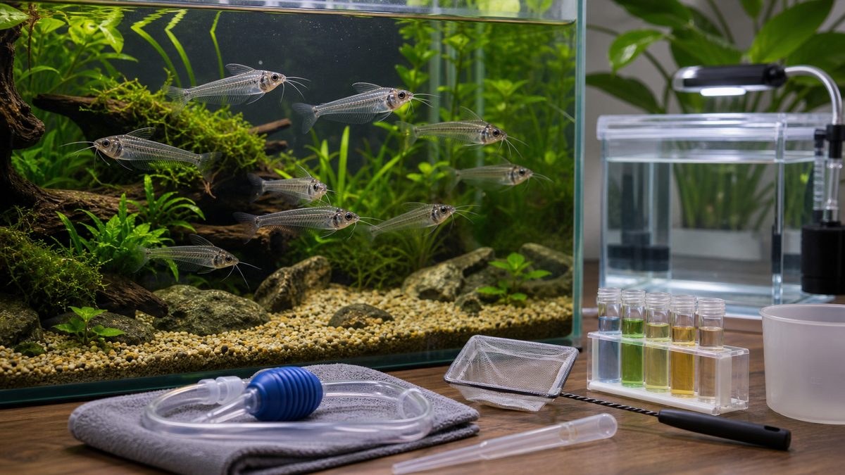アジアクリスタルキャットがかかりやすい病気と治療方法についての要点をまとめた淡水魚飼育インフォグラフィック