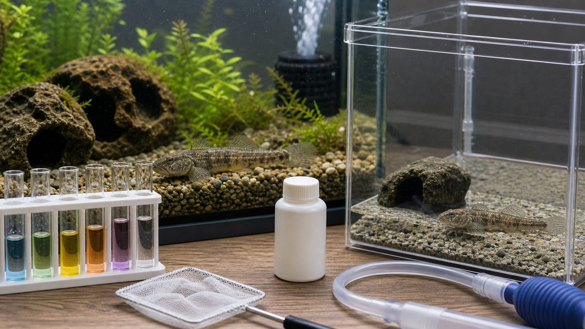 チチブがかかりやすい病気と対処法の要点をまとめた淡水魚飼育インフォグラフィック
