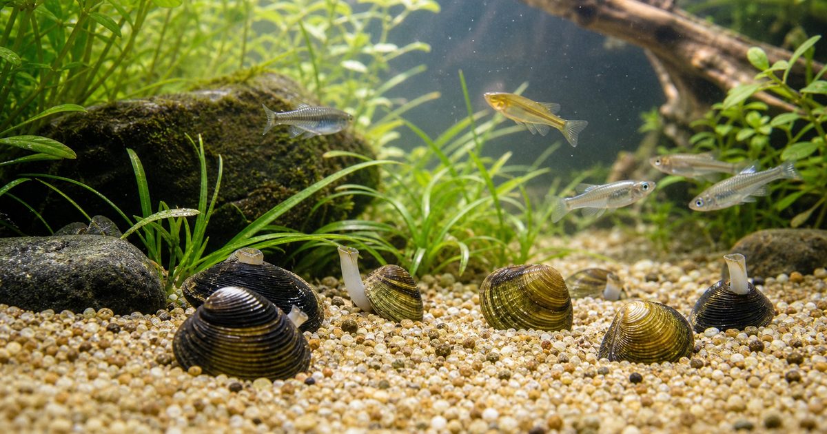 淡水シジミ・二枚貝のタンクメイト活用ガイド｜水質浄化能力と飼育の