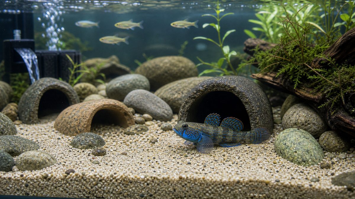 ゴクラクハゼのよくある質問をまとめる成熟水槽画像