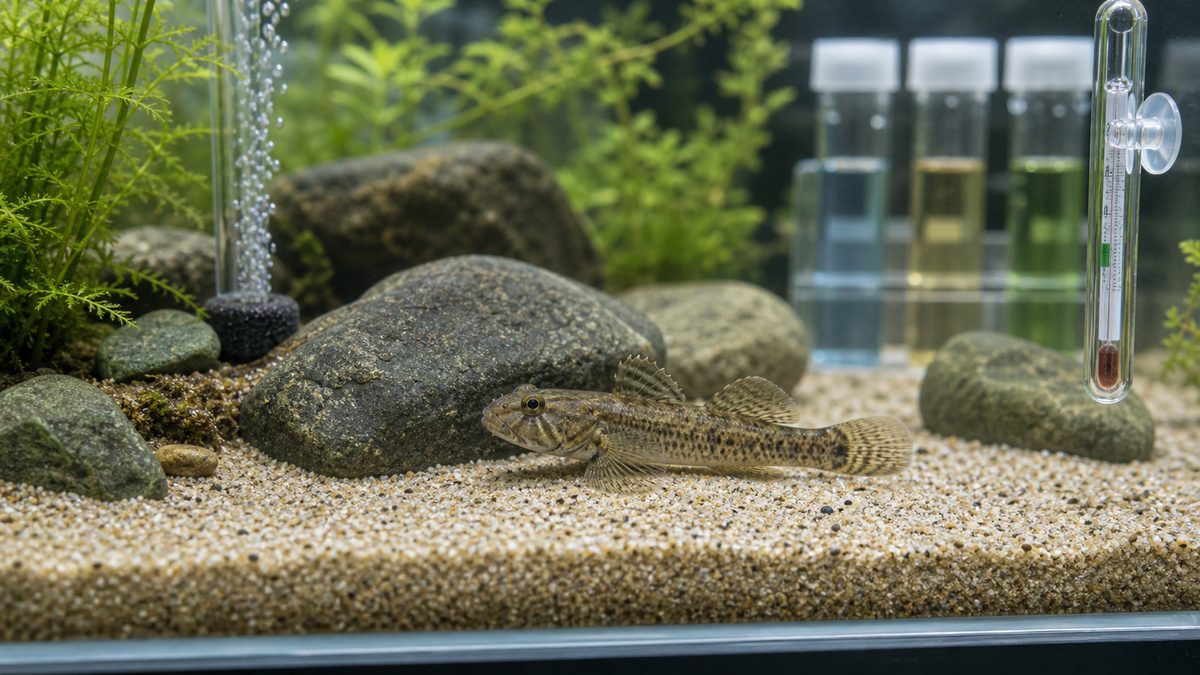 ゴクラクハゼ向けの水質と水温管理を示す画像