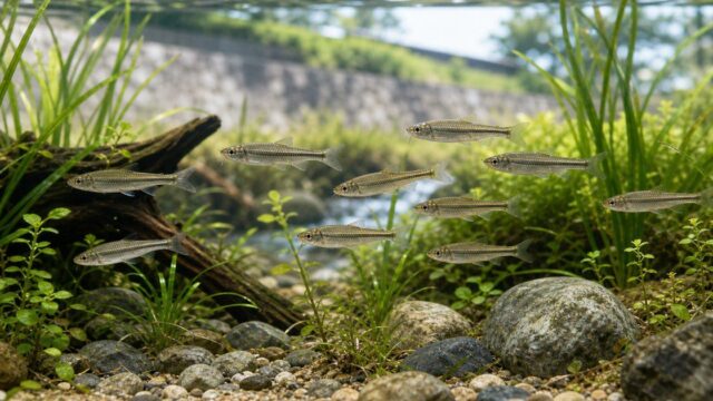 イトモロコの飼育方法完全ガイド｜絶滅危惧種・群泳・ビオトープを徹底解説の要点を伝える淡水魚記事アイキャッチ画像