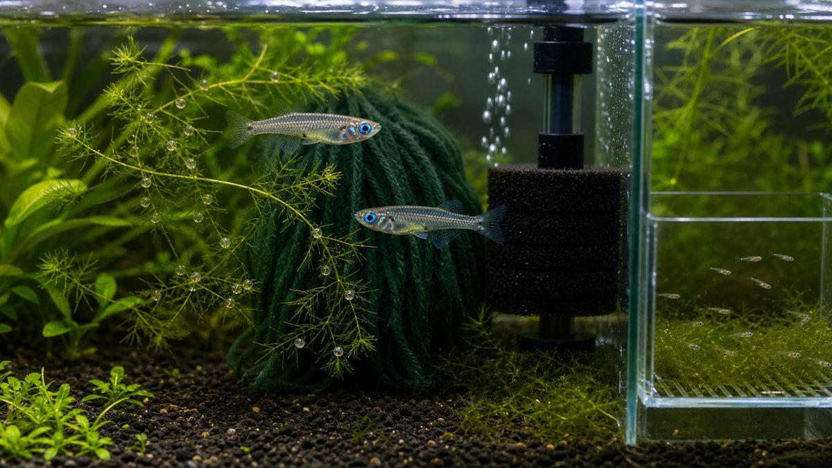 アフリカンランプアイの繁殖方法の要点をまとめた淡水魚飼育インフォグラフィック