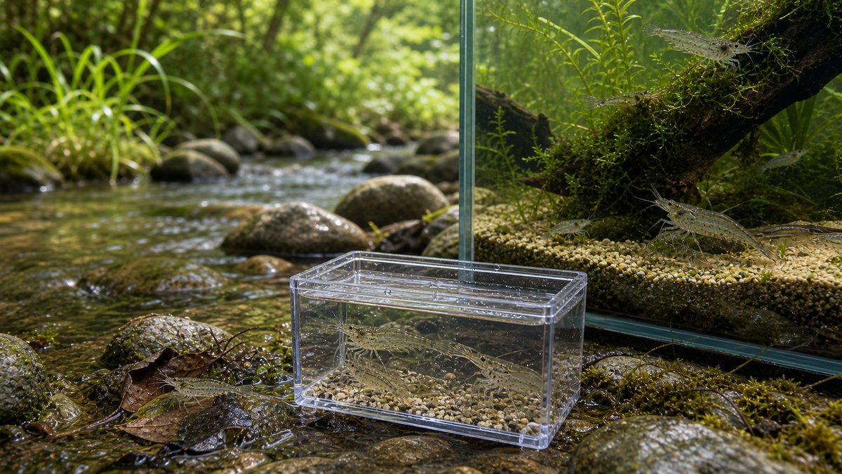 ミナミヌマエビの基礎知識の要点をまとめた淡水魚飼育インフォグラフィック