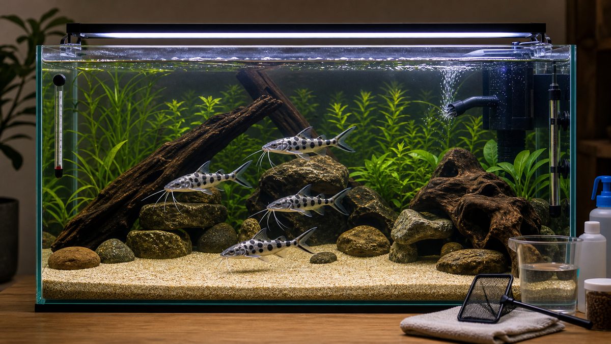 飼育に必要な機材｜初心者向け完全セットアップの要点をまとめた淡水魚飼育インフォグラフィック