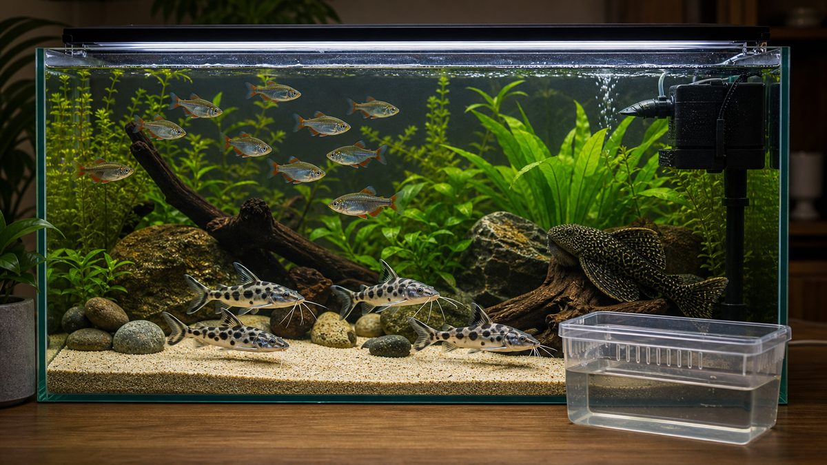 混泳について｜トゲに注意した相性判断の要点をまとめた淡水魚飼育インフォグラフィック