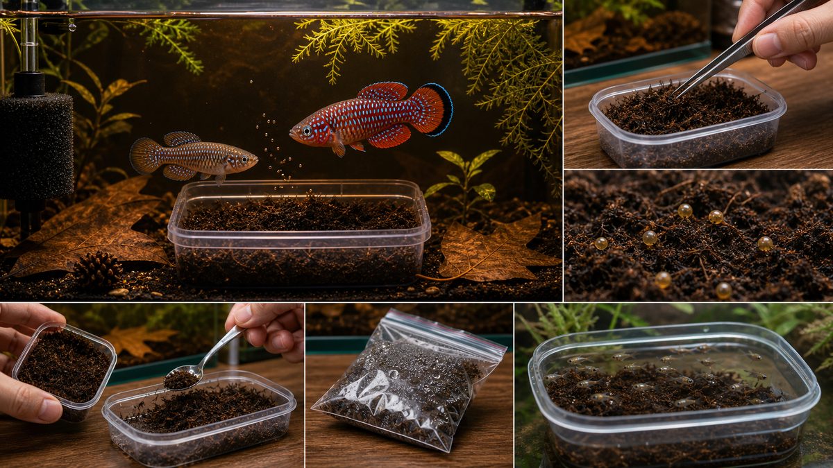 繁殖の挑戦|ピートモス休眠サイクルの完全手順の要点をまとめた淡水魚飼育インフォグラフィック