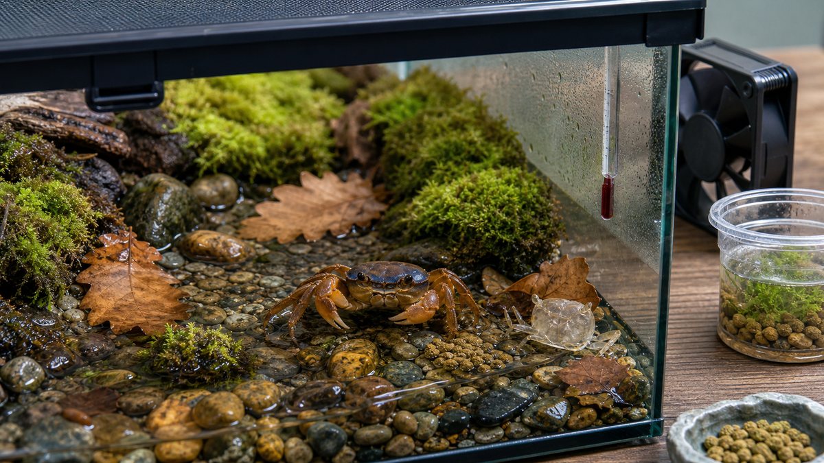 サワガニ飼育ガイドでわかる内容を水槽設備と飼育用品でまとめた画像