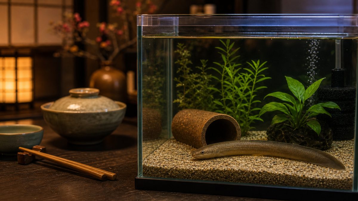 タウナギの食用文化を落ち着いて伝える画像