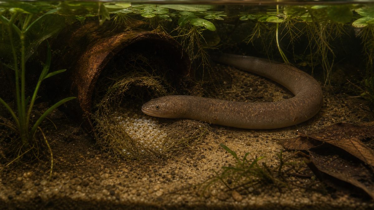 タウナギの性転換と繁殖環境を示す画像