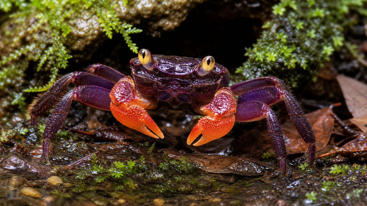 黄色い目と紫の体色がわかるバンパイアクラブの特徴画像