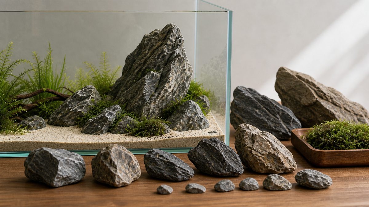 和風水槽レイアウト完全ガイド｜侘び寂びの水景を作る｜日淡といっしょ