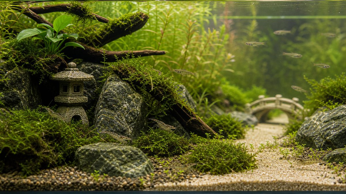 和風水槽レイアウト完全ガイド｜侘び寂びの水景を作る｜日淡といっしょ