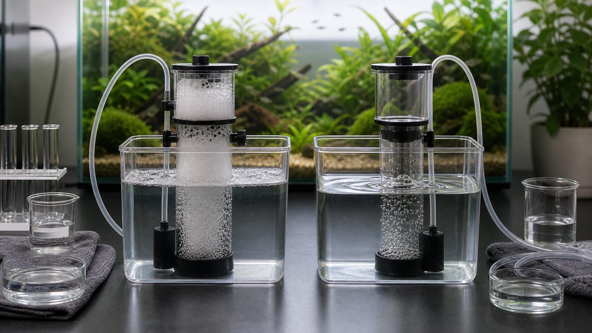淡水と海水で泡の安定性が異なる比較イメージ