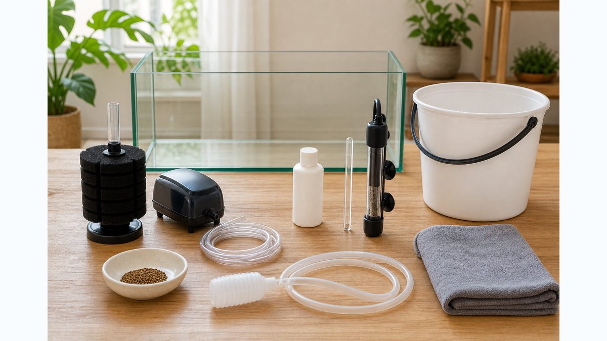 らんちゅう飼育に必要な水槽・ろ過・エアレーション・換水用品の画像