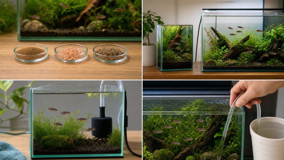 餌のローテーション、水槽サイズアップ、新魚の隔離、部分換水によるハナビの長期飼育