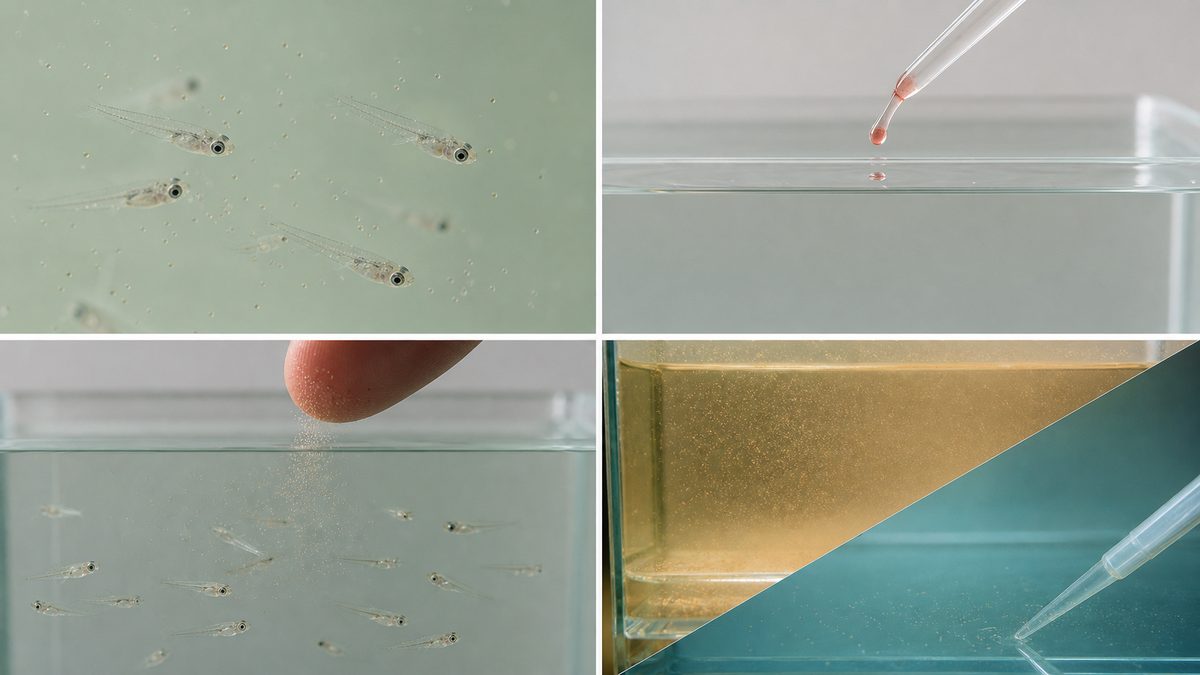 微生物餌・微量の粉餌・食べ残し除去で針子の餌不足と水質悪化を防ぐ方法