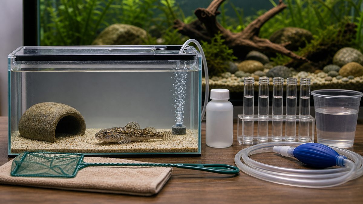 隔離水槽・エアレーション・水質検査用品でヌマチチブの病気に備える画像
