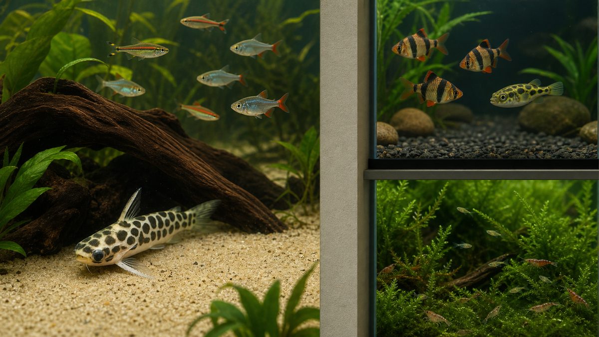 温和な小型魚との混泳水槽と分けて飼う生体の例