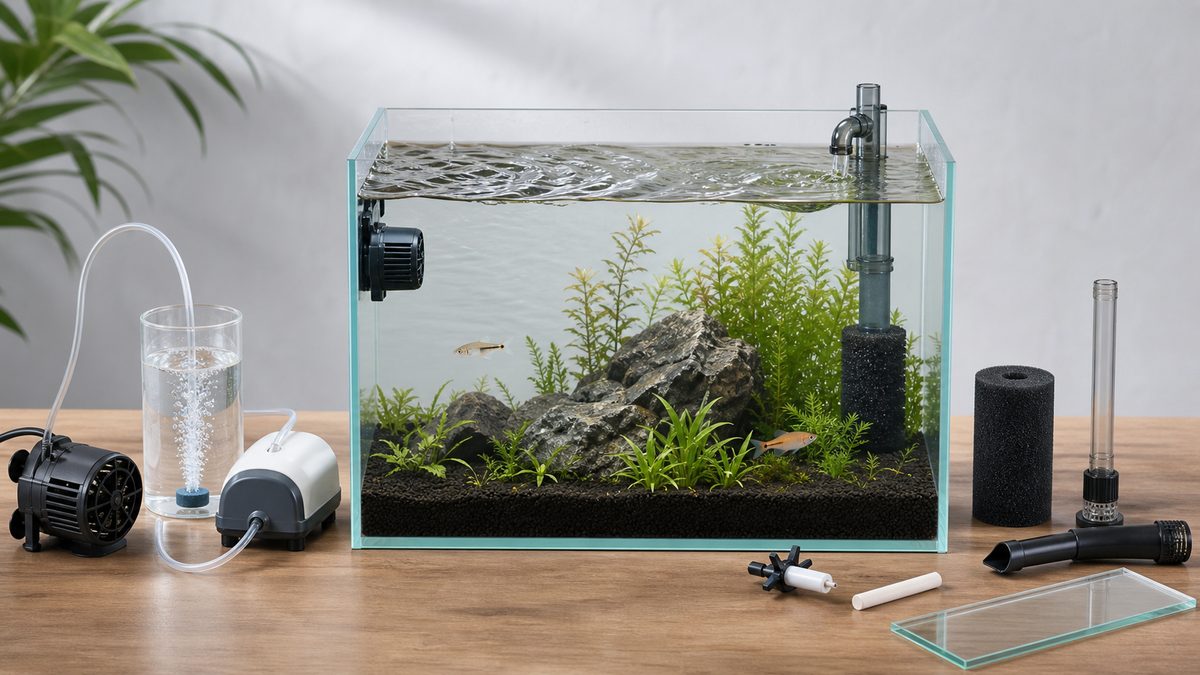 水流ポンプとエアストーンを水槽・魚・保護部品から選ぶFAQ判断台